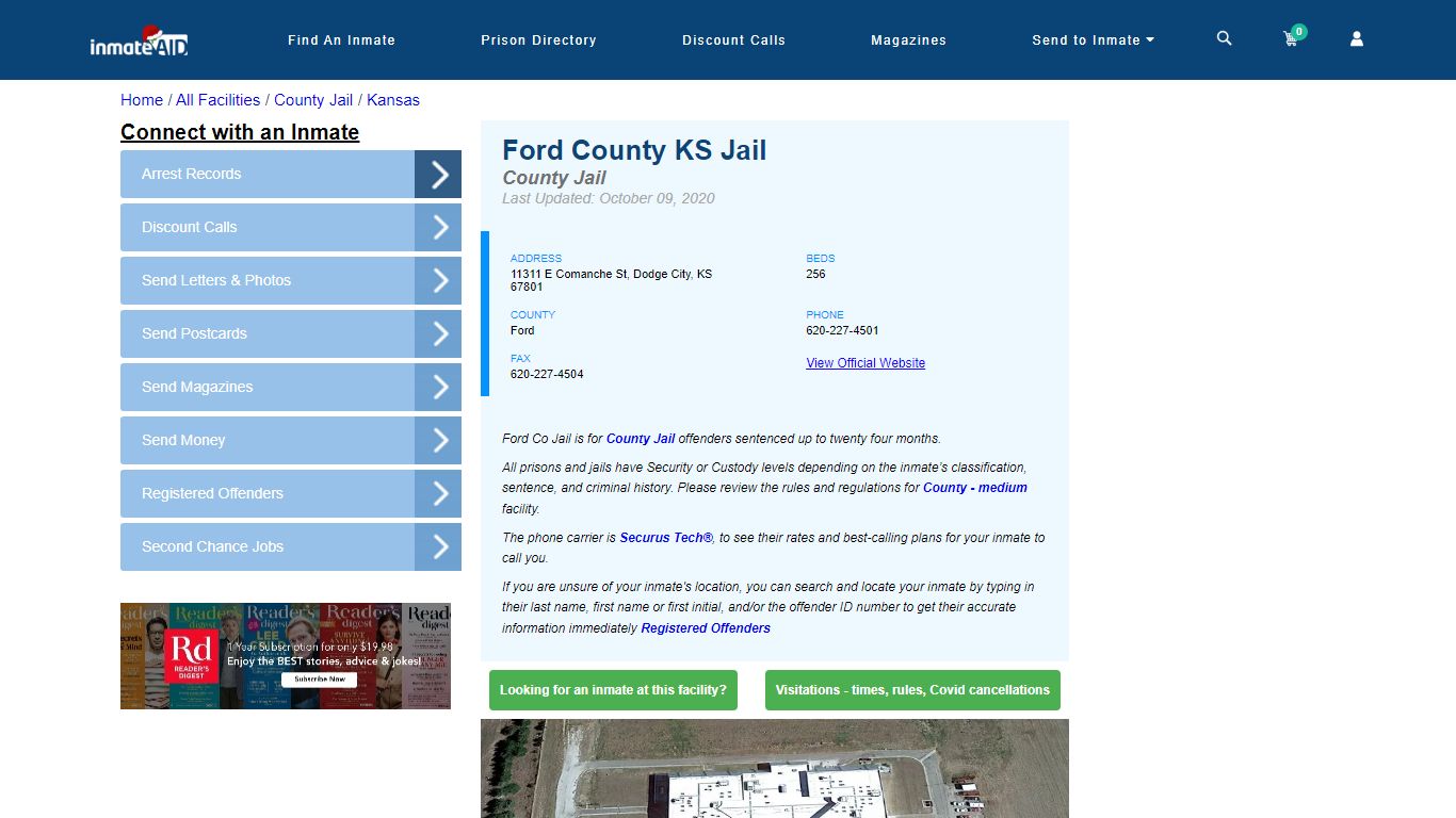 Ford County KS Jail - Inmate Locator - Dodge City, KS