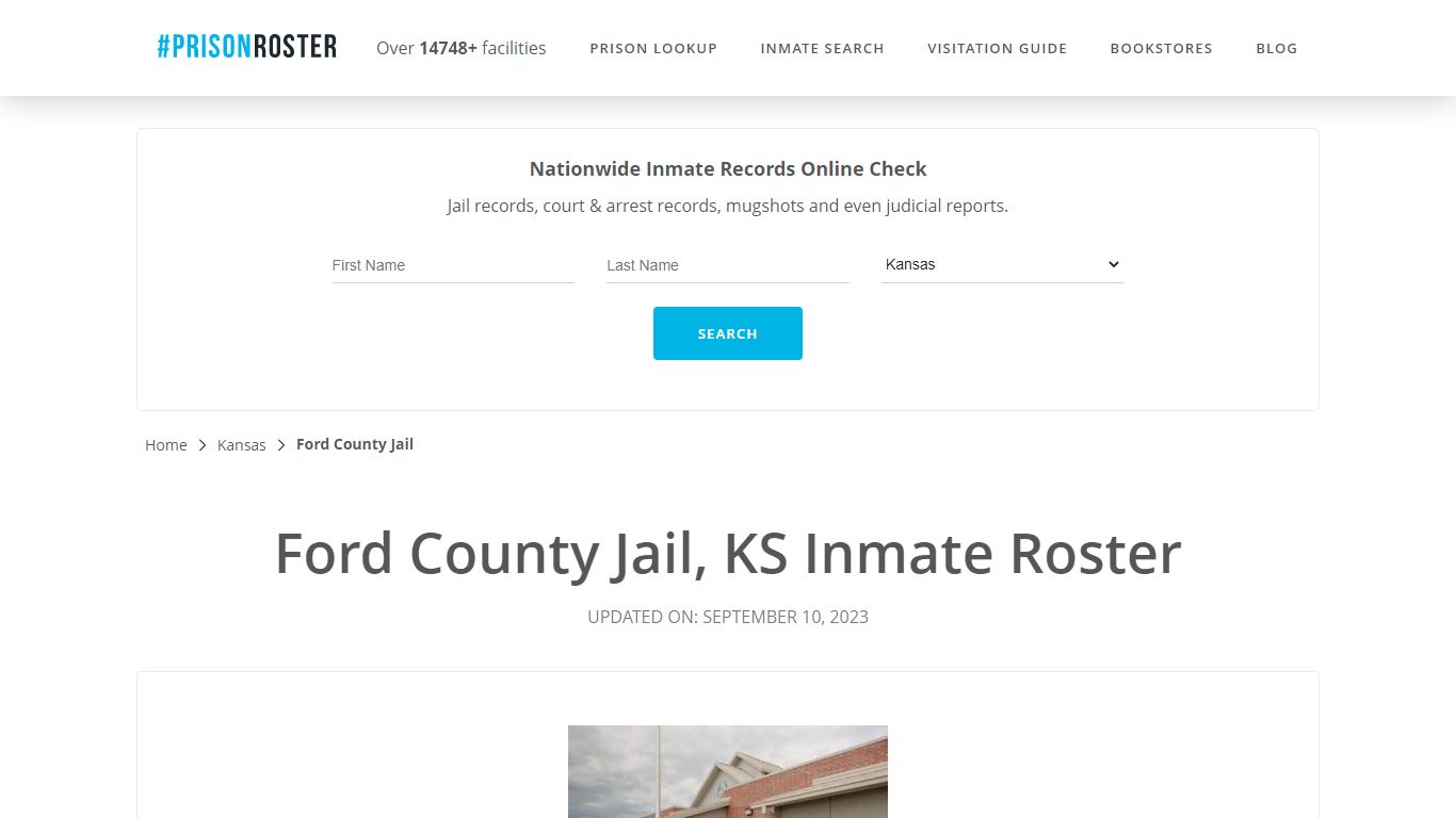 Ford County Jail, KS Inmate Roster - Prisonroster